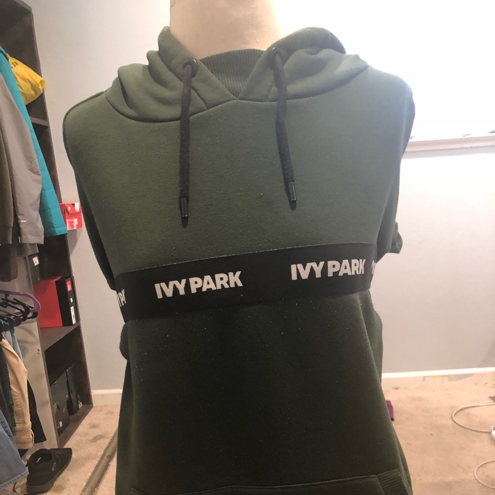 Army green ivy park sweatshirt